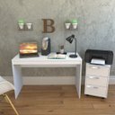 Ver imagem 6 de Conjunto Mesa Escrivaninha e Gaveteiro Gamer B29 Branco Nova Mobile