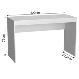 Mesa Escrivaninha Gamer para Computador B23 Branco Nova Mobile - 3