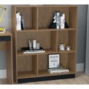 Ver imagem 2 de Estante para Escritório Gamer 6 Nichos B25 Mel Preto Nova Mobile