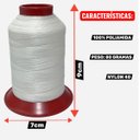 Ver imagem 2 de Linha Nylon 40 Peso 80g 100% Poliamida Pa66 Linhanyl-branco