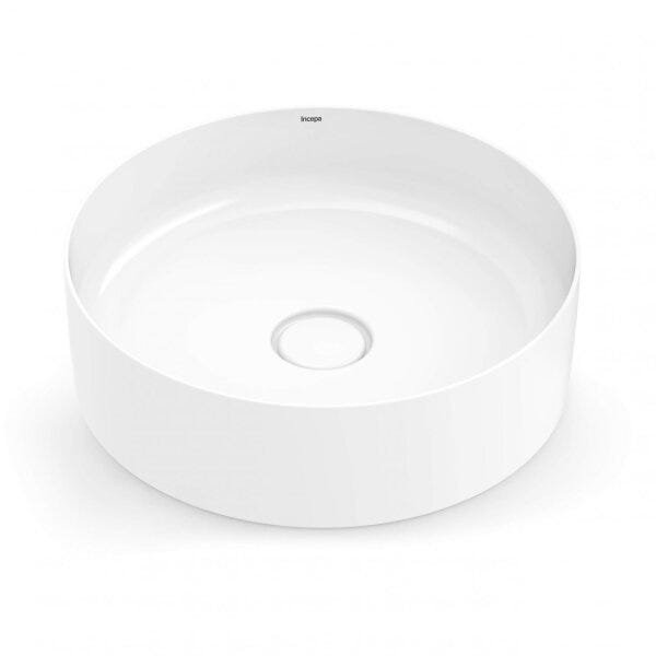 Cuba de Apoio para Banheiro Platinum 39cm Redonda Branco - Incepa 1450980017100 - 1
