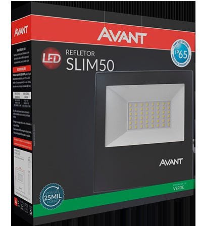 KIT 15 REFLETOR LED SLIM 50W VERDE IP65 AVANT - 2