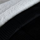 Ver imagem 2 de Coberdrom Cobertor Robust King Manta Canelada Sherpa Lã de Carneiro Pesado Grosso 1 Peça - Preto Cas