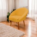 Ver imagem 2 de Poltrona Decorativa para Sala Recepção Manicure Consultório Stella Suede