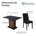 Ver imagem 4 de Conjunto Sala de Jantar Mesa Tampo de Vidro 4 Cadeiras Madesa