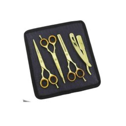 Barbeiro Tesouras Gold 6 Maquinas Corte + Acabamento Kemei - 3