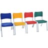 Mesinha Infantil Tampo Mdf Branco C/4 Cadeiras Color Fnde - 3