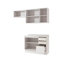 Ver imagem 5 de Armário de Cozinha Compacta 3 Gavetas 100% Mdf 200cm Branco Celeste Kappesberg