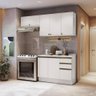Armário de Cozinha Compacta 3 Gavetas 100% Mdf 200cm Branco Celeste Kappesberg - 2