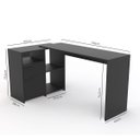 Ver imagem 5 de Escrivaninha Durango New - Preto