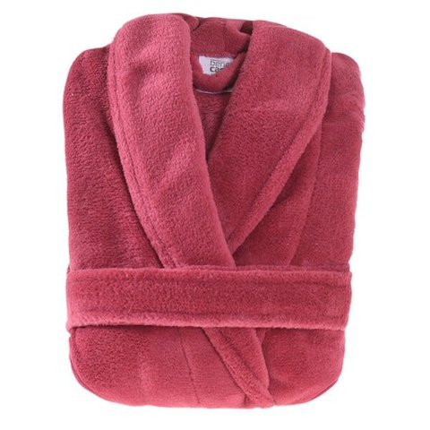 Roupão Plush Microfibra P Com Bolso Manga Longa 180G/M² Pitaya - Bene Casa