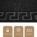 Ver imagem 3 de 2 Tapete Porta Capacho Bem Vindo Antiderrapante Pvc Pt 40x60