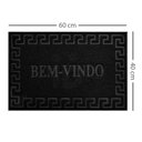Ver imagem 4 de 2 Tapete Porta Capacho Bem Vindo Antiderrapante Pvc Pt 40x60