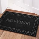 Ver imagem 5 de 2 Tapete Porta Capacho Bem Vindo Antiderrapante Pvc Pt 40x60