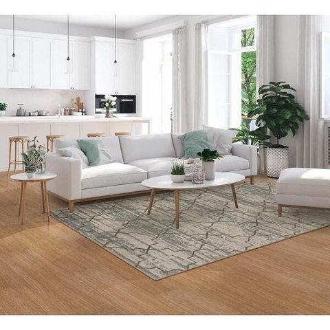 Tapete para Sala Herat Capri 2735-I Cinza 1,50x2,00M - São Carlos