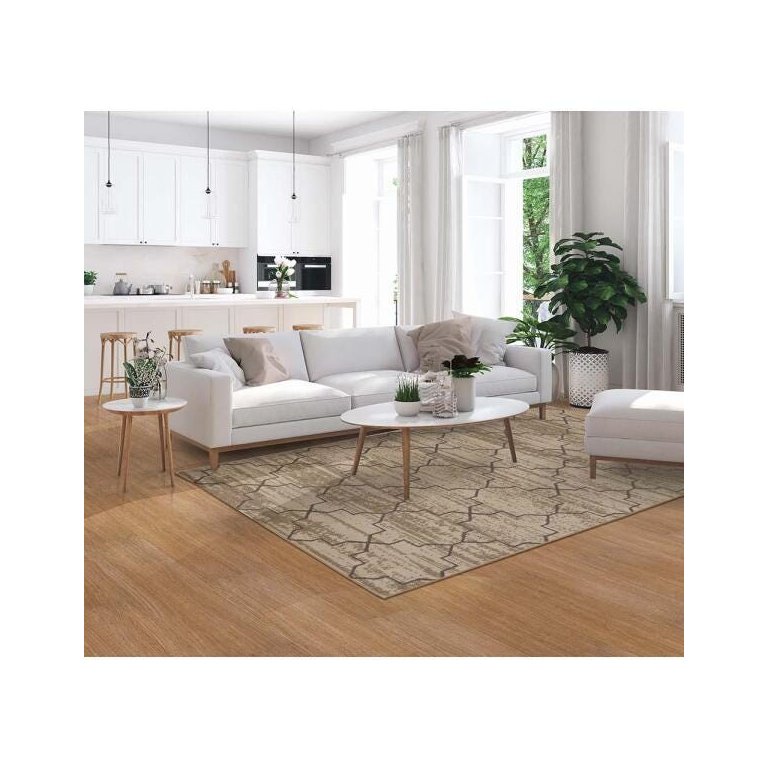 Tapete para Sala Herat Capri 2735-J Bege 2,00x3,00M - São Carlos