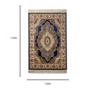 Ver imagem 2 de Tapete Persa Azul com Bege Ideal para Quarto e Sala 100x150