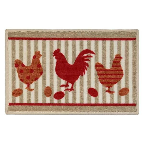 Tapete de Cozinha Cleankasa Chicken 0,40x0,60M - Kapazi - 1