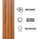 Ver imagem 6 de Painel Ripado de Madeira Ecológica 290x16x9 Mm Wpc Parede Cor Freijo