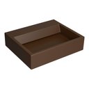 Ver imagem 1 de Lavatório Retangular com Mesa e Válvula Oculta 56x46cm Marrom Fosco - L.87.22