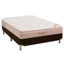 Ver imagem 1 de Cama Box Casal: Colchão Espuma Ortobom SuperPocket Apollo Viscomemory + Box Suede Brown(138x188)