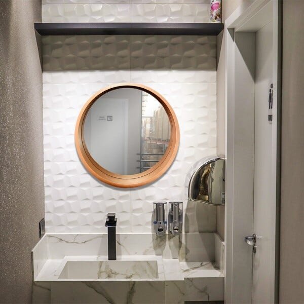 Espelho Decorativo Rose Gold Niche 50x50x7cm - D'Rossi - 2