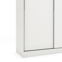 Ver imagem 2 de Guarda-Roupa Solteiro 2 Portas de Correr 2 Gavetas Branco - Kappesberg