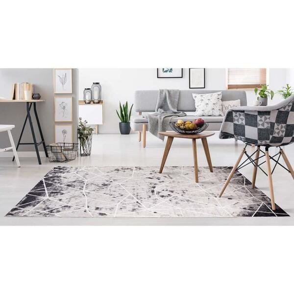 Tapete para Sala Belga Liege 1 Cinza 2,50x3,00M - Edantex