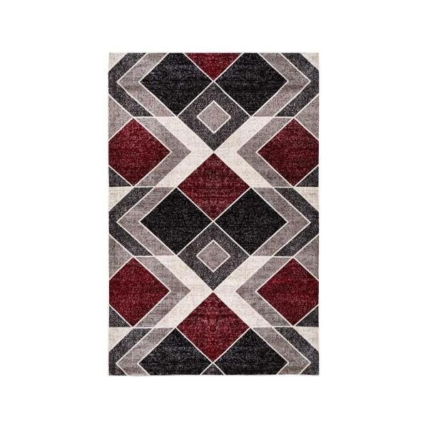 Tapete para Sala Belga Antuérpia 4 Vermelho-Bege 2,50x3,80M - Edantex - 3