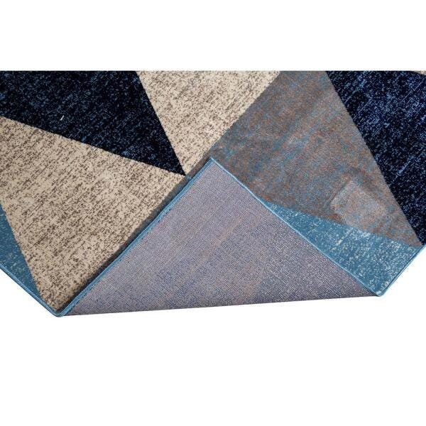 Tapete para Sala Belga Antuérpia 6 Azul-Bege 2,50x3,00M - Edantex - 5
