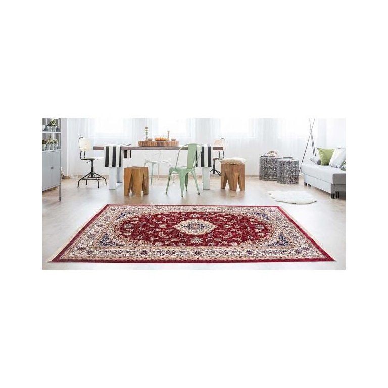 Tapete para Sala Belga Bruxelas 1 Vermelho 2,00x2,50M - Edantex