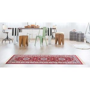 Tapete Belga Bruxelas 1 Vermelho 0,40x0,60m - Edantex