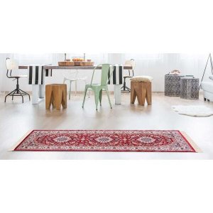 Passadeira Belga Bruxelas 1 Vermelho 0,66x2,10M - Edantex