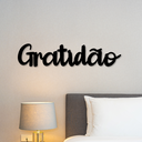 Ver imagem 1 de Letreiro de Parede Gratidão em MDF