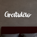 Ver imagem 2 de Letreiro de Parede Gratidão em MDF