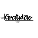 Ver imagem 3 de Letreiro de Parede Gratidão em MDF
