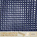 Ver imagem 2 de 6 Cadeiras Corda Náutica e Mesa Tampo 2,00m Ripado Alumínio Azul