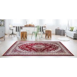 Tapete Belga Bruxelas 3 Vermelho 0,50x1,00M - Edantex - 1
