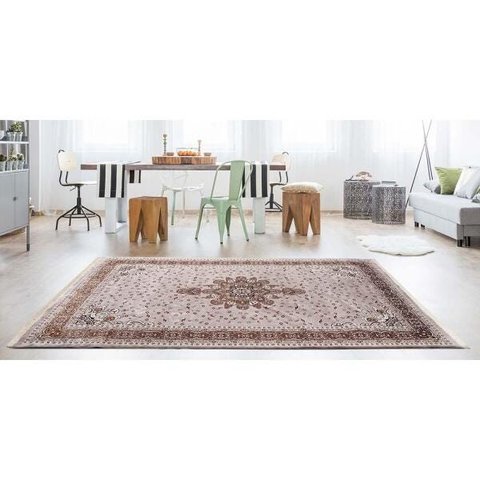 Tapete para Sala Belga Bruxelas 5 Bege 1,00x1,40M - Edantex
