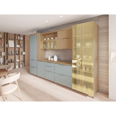 Cozinha Completa Nesher 6 Peças Marquesa CZ438 Nature/Verde