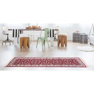 Passadeira Belga Bruxelas 6 Vermelho 0,66x2,10m - Edantex