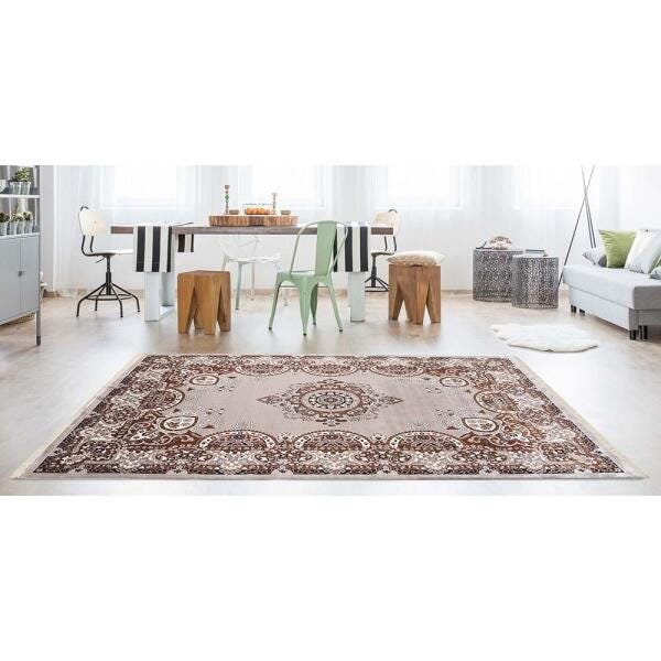 Tapete para Sala Belga Bruxelas 8 Bege 2,50x3,00M - Edantex - 1