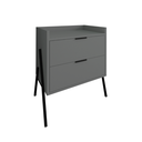 Ver imagem 4 de Mesa de Cabeceira Retrô com 2 Gavetas Asher 45cm