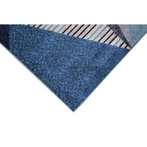 Tapete para Sala Belga Liege 4 Azul-Bege 1,00x1,40M - Edantex - 5