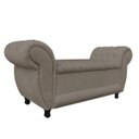 Ver imagem 1 de Recamier Baú Londres 1,20 m Suede Marrom Rato D'Rossi