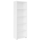 Ver imagem 2 de Estante Livreiro 5 Prateleiras 180x60 Cm Branco Arly Branco