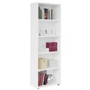 Ver imagem 1 de Estante Livreiro 5 Prateleiras 180x60 Cm Branco Arly Branco