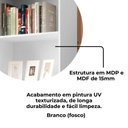 Ver imagem 6 de Estante Livreiro 5 Prateleiras 180x60 Cm Branco Arly Branco