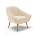 Ver imagem 4 de Poltrona Decorativa Sala Pé Palito Castanho Giovana Suede Bege D01- D'Rossi