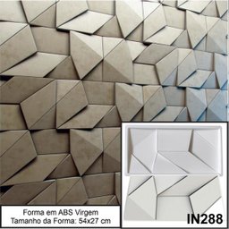 Forma Para Gesso 3d 54x27cm em Abs Virgem 2mm IN288 - 2